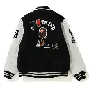 Crazy Patch Bape Wool Varsity Jacket
