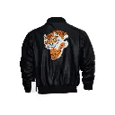Rocky 2 Tiger Balboa Black Leather Jacket