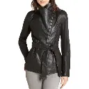 Once Upon a Time S03 Lana Parrilla Black Leather Jacket