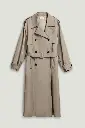 Oversized Double-Breasted Trench Coat 