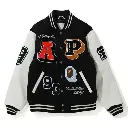 Crazy Patch Bape Wool Varsity Jacket