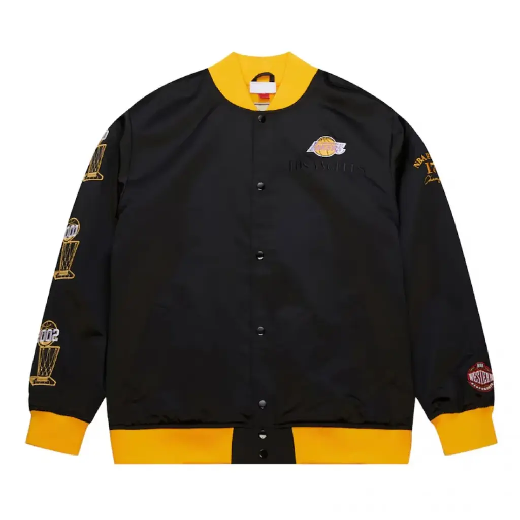 LA Lakers OG 3.0 Lightweight Black Satin Jacket